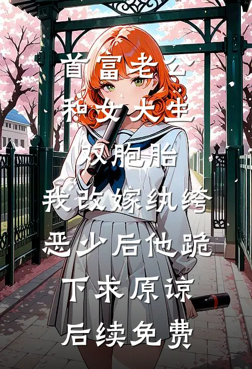 首富老公和女大生双胞胎，我改嫁纨绔恶少后他跪下求原谅后续免费