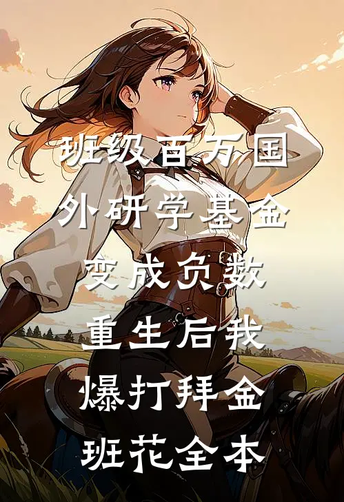 班级百万国外研学基金变成负数，重生后我爆打拜金班花全本